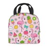 Yudchen Flamingo Insulated Lunch Bag Cooler Tote Reusable Lunch Box