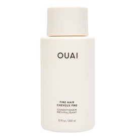 OUAI Fine Hair Conditioner - Volumizing Conditioner for Fine Hair Made with Keratin, Biotin and Chia Seed Oil - Adds Softness, Bounce and Volume - Free from Parabens, Sulfates, and Phthalates (10 Oz)