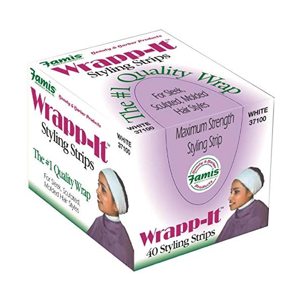 Graham Wrapp-It Jr. Styling Strips White 40-Piece Box (Pack of