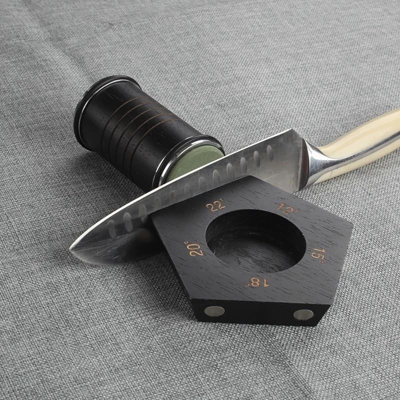 Rolling Knife Sharpener with 2 Diamond Disc and 2 Corundum