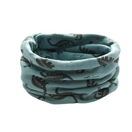 ENSTAB Baby Scarf Cotton Loop Scarf Children Baby Loop Neck Warmer Tube Scarf Girls and Boys, B-Dinosaur