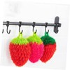 NOLITOY 3Pcs Strawberry Shaped Dish Towels Creative Washing Towels for