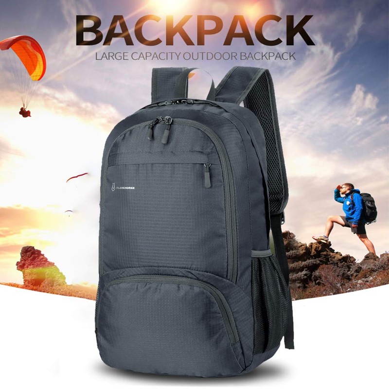 FLAMEHORSE Backpack 30L Foldable Backpack High Capacity Ultralight Rucksack Sturdy