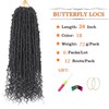 Aipin Butterfly Locs Crochet Hair With Goddess Locs Curly Ends