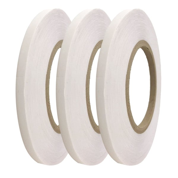 3 Rolls Double-Sided Tape for Arts, Crafts, Photography, Scrapbooking, Tear-by-Hand, Paper Backing 1/2-Inch X 27yds