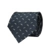 [COLORATA] Carolata Dolphin Pattern Necktie (100% Silk / Jacquard Woven),