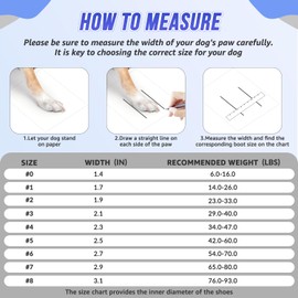 SlowTon Dog Shoes for Large Small Medium Dogs - Breathable Dog Boots with Reflective Strips, Paw Protector for Summer Hot Pavement Outdoor Walking, Anti-Slip Dog Booties for Winter Snow(Blue, #6)