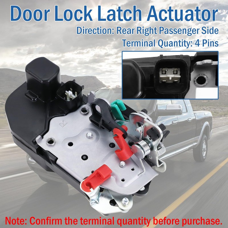 Rear Right Passenger Side Door Lock Latch Actuator Fit for