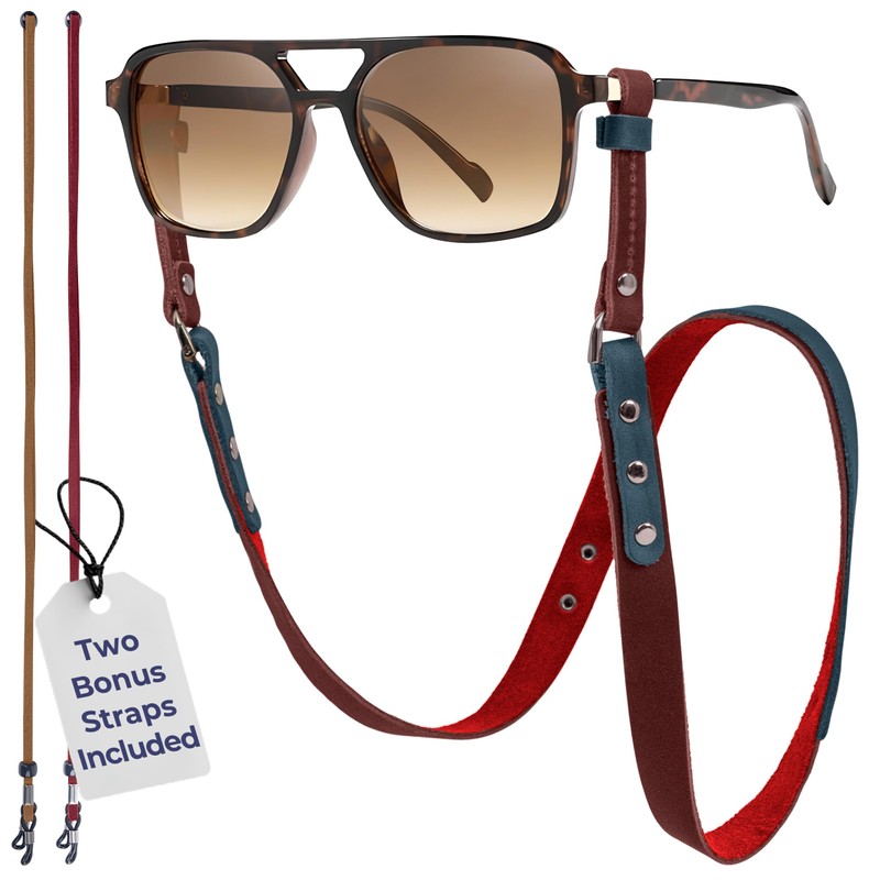 Luxitri Eyewear Strap (Light Brown - Light Brown) (Red -