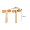 Healvian 4pcs Wooden Massage Roller for Full Body Relaxation Handheld