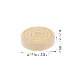 SUPVOX 1 Set Wooden Game Set Round Checkers Chess Accessories for Family Fun Classroom Activities and Travel Wooden Design for Multi Game Use