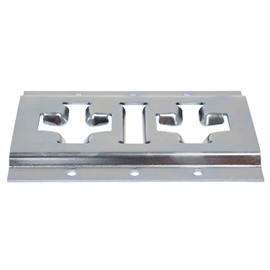 Mytee Products 8 Inch X Track Tie Down Rail, ETrack Rail with Horizontal & Vertical Slots, Galvanized Finish - 12 Gauge Steel, Allows use of E-Track Straps in Horizontal or Vertical Alignment - 4 Pack