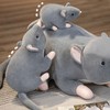 Plush Mouse Toy Funny High Simulation Gray Stuffed Mouse Animal