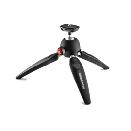 Manfrotto MTPIXIEVO-BK, PIXI EVO 2-teiliges Ministativ für spiegellose Kameras, kompakte Systemkameras, DSLR, Video, kompakte Größe, Aluminium