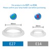 Lampshade Reducer Ring E27 Screw Collar Ring 40MM, Lampshade Fittings