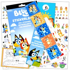 Bluey Kids Sticker Bundle - Includes Bluey, Reward Stickers & More
