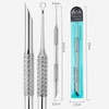 Circle Bevel Nail Cuticle Pusher Tool 50 Grit Pre-polish Sandpaper