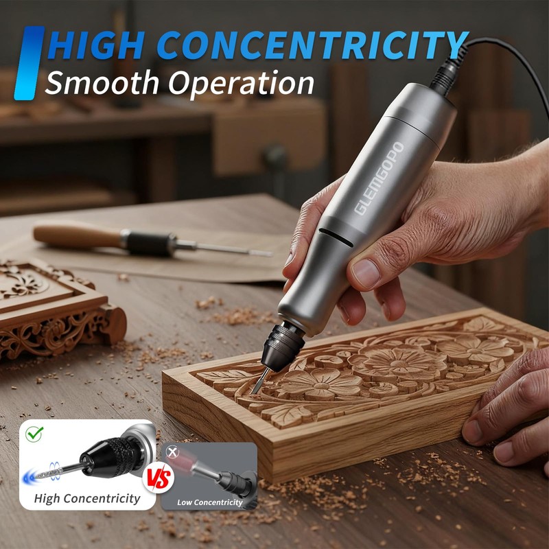 Mini Rotary Tool Kit with Copper Core Motor & 86