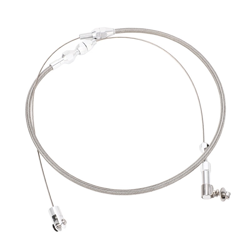 24in Throttle Cable Stainless Steel Flexible Easy Installation Throttle Wire