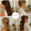 4 Pack 3 Inch Hair Claw Clips for Women, Medium