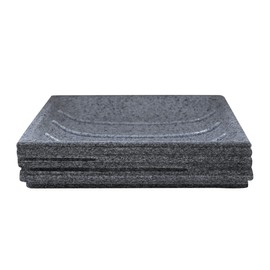 RIDDER RI22150307 Soap Dish Brick Gray Bathroom Amenities Soap Dish Washroom 4.5 x 4.5 x 1.1 inches (11.3 x 11.3 x 2.7 cm)