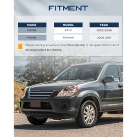 Tiezful Pair Rear Upper Control Arm Fits for Honda CRV 2002-2006, Element 2003-2011 Replacement K90489 2004 2005 2007 2008 2009 2010