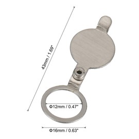 PATIKIL 1/2" Peephole Cover,Privacy Door Viewer Peephole Protector for Home Security Apartment Hotel,Brushed Nickel