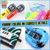 32Pcs Inflatable Instruments Accessories Set,Neon Inflatable Party Prop Inflatable Guitar