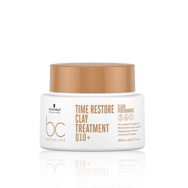 BONACURE - Time Restore Mascarilla Tratamiento de Arcila Q10+ 200 ml, Cuidado Intensivo del Cabello Maduro, Protege el Cabello y Cuero Cabelludo, Anti