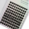 Individual False Eyelash Extensions, 3D Fluffy Effect C Curl, 200