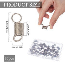 NICENEEDED 30 PCS Federklemme Zur Schmuckherstellung Perlenklemmen Für Kreative Perlendrahtenden Schmuckherstellungswerkzeug Um Zu Verhindern DASS Perlen Halskettenarmbänder Herunterfallen.