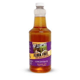 Flock Free Bird Repellent Spray Concentrate, Residential Bird Problem Solution, 32 oz Concentrate, Makes up to 16 gallons