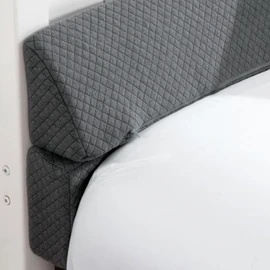 MABOZOO Pillow Wedge for Headboard Gap,Grey Bed Wedge Gap Filler King Size,Foldable Bed Wedge Pillow for Headboard,Foam Mattress Gap Filler,76"x6"x6"