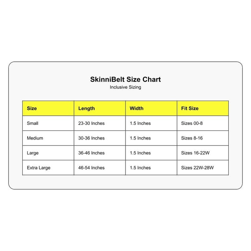 SkinniBelt Cinturón elástico para mujer, azul Denim, M