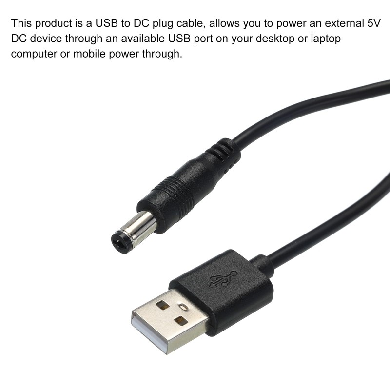 MECCANIXITY USB to DC Power Cable 0.3 M USB to