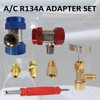 A/C R134A Adapter Set with Puncture Style R134A Can Tap,