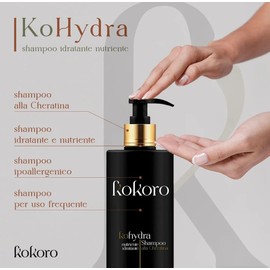 KOHydra Shampoo für häufige Anwendung, professionell, nährend und feuchtigkeitsspendend mit Keratin, 500 ml