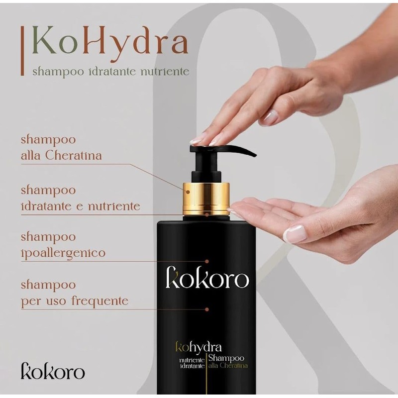 KOHydra Shampoo für häufige Anwendung, professionell, nährend und feuchtigkeitsspendend mit