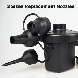 Replacement Nozzles, 3 in 1 Air Pump Nozzle, Plastic Pump Nozzle, for Partial Bed, Mattress, Inflatable Pool Sofa, Camping Cushions, Toy, Balloons, Yoga Balls(Color:Black)