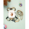 Dog Backpack Harness Leash Set M