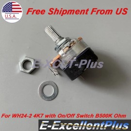 Unbranded Mini Lathe Speed Control Potentiometer & On Off Switch For WH24-2 4K7 B500K Ohms