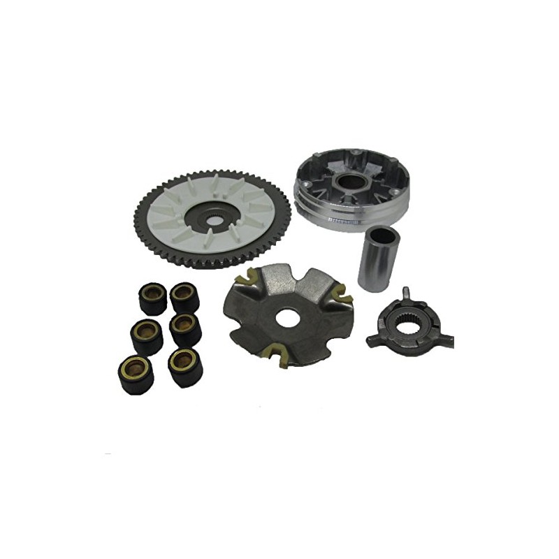 Complete 49cc 50cc Variator Kit with 6g Weights Gy6 Engine