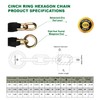 OKG Maximum Heavy Duty Security Chain 2.6 ft x 1/2