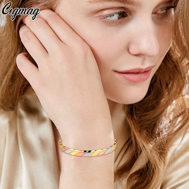 Cigmag Lymphatic Drainage Copper Magnetic Bracelet for Women 99% Solid