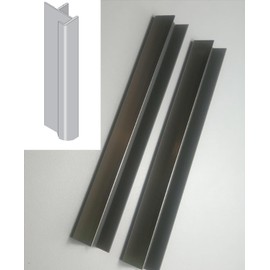 1 Piece Socket Corner Connector Angle 90° Stainless Steel Look Height 220 mm for 13 mm