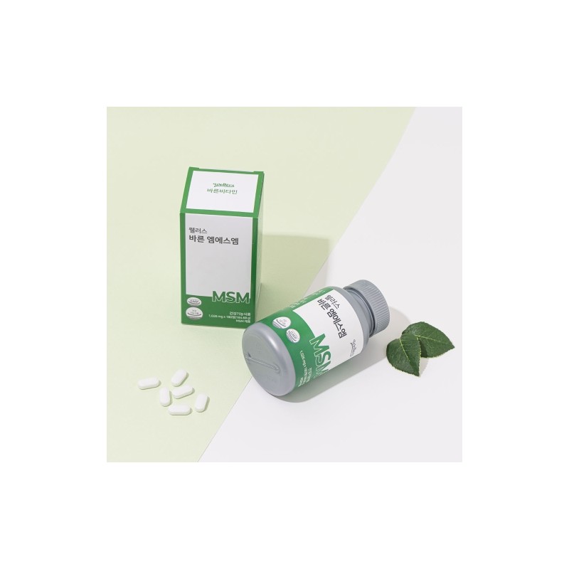 Wellus Premium MSM 1026mg 180 Tablets / 웰러스 바른 엠에스엠