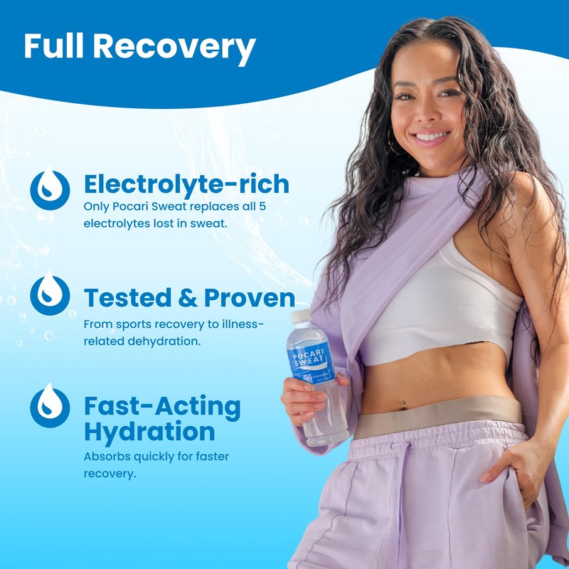 Pocari Sweat Electrolyte Drink, 24 Pack of 16.9 fl oz