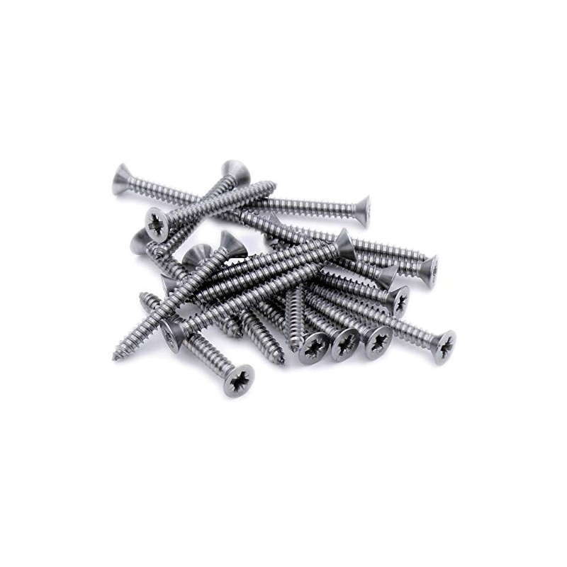 No.8 x 0.875 (4.2mm x 22mm) Pozi Countersunk Self-Tapping Screw