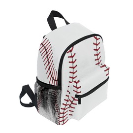 AUUXVA Baseball Lace Sport Ball Kids Toddler Backpack for Men Women,Preschool Shoulder Bag School Bookbag Backpack for Boy Girls Student Baby Diaper Bag Nursery Bag