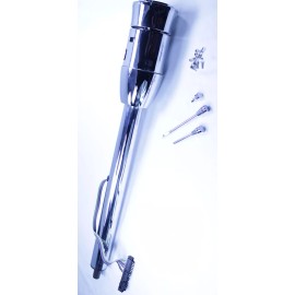 CNCDPT 28" GM Style Universal Floor Shift Steering Column+9 Hole Wheel Adapter Polished